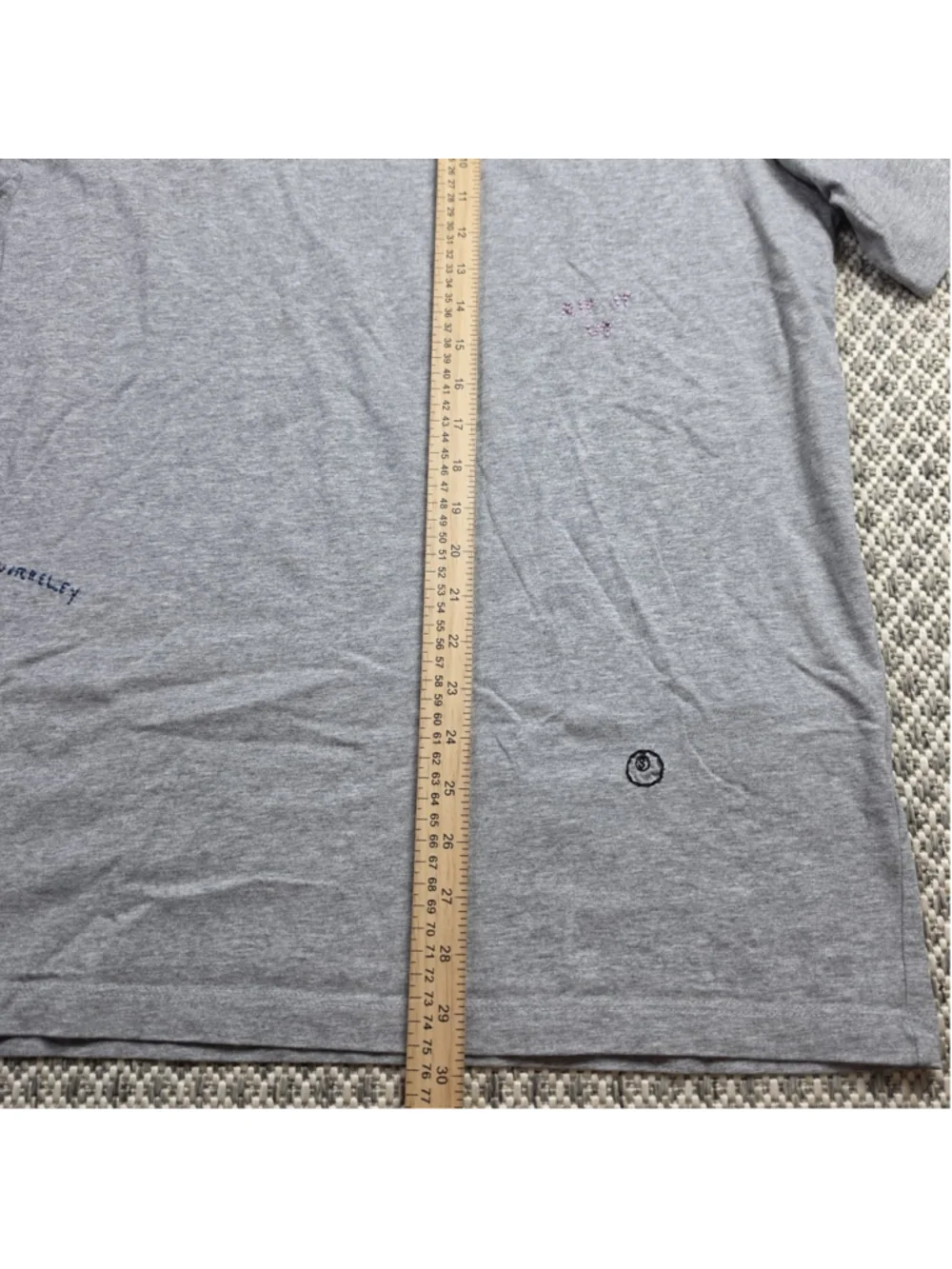 Coach Diary Script Embroidered Graphic T-Shirt Gray Women’s XL